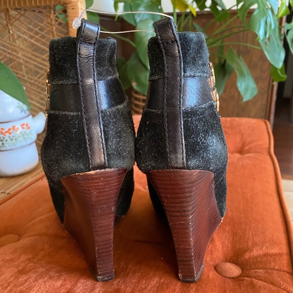 Tory Burch Suede Wedge Ankle Boots - Picture 5 of 15